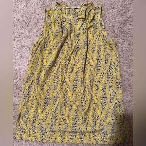 Collective Concepts Yellow Sleeveless Top